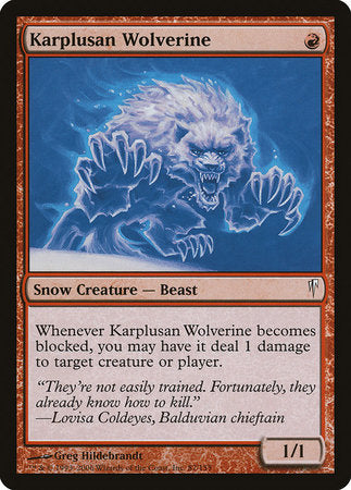 Karplusan Wolverine [Coldsnap] | Gate City Games LLC