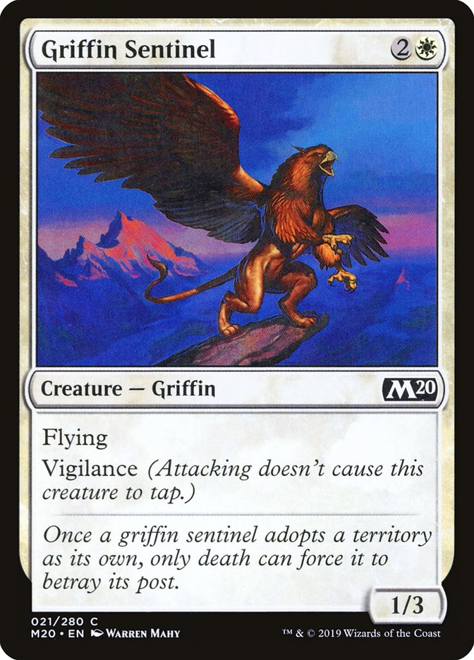 Griffin Sentinel [Core Set 2020] | Gate City Games LLC