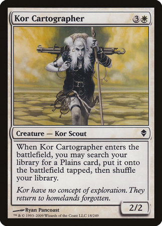 Kor Cartographer [Zendikar] | Gate City Games LLC