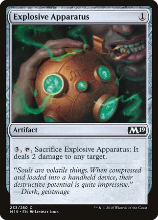 Explosive Apparatus [Core Set 2019] | Gate City Games LLC