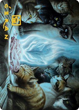 Can't Stay Away Art Card (Gold-Stamped Signature) [Innistrad: Midnight Hunt Art Series] | Gate City Games LLC