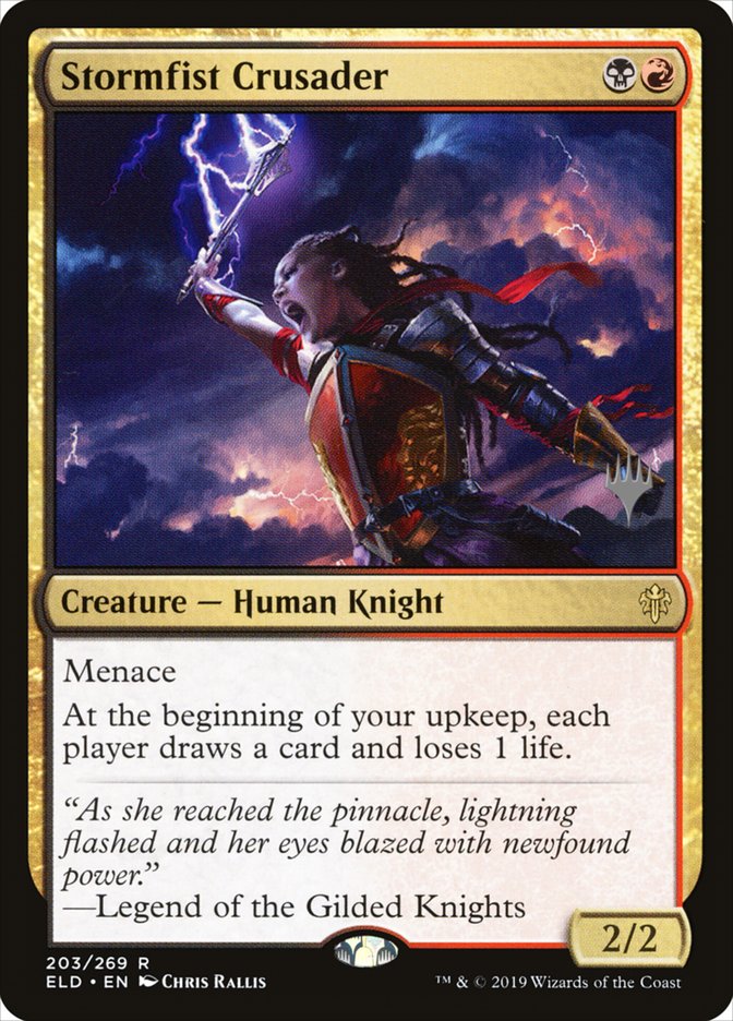 Stormfist Crusader (Promo Pack) [Throne of Eldraine Promos] | Gate City Games LLC