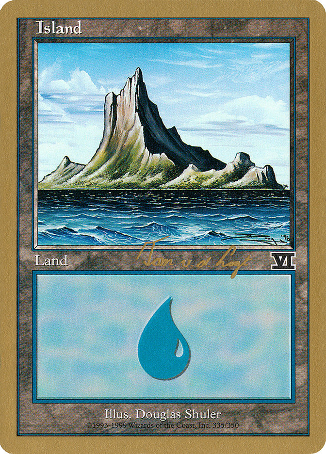 Island (tvdl335) (Tom van de Logt) [World Championship Decks 2000] | Gate City Games LLC