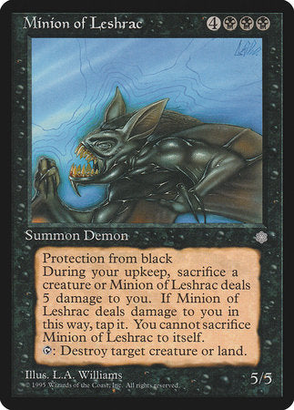 Minion of Leshrac [Ice Age] | Gate City Games LLC