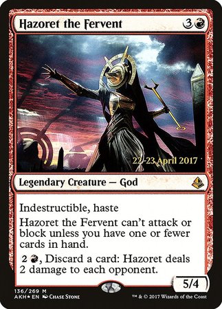 Hazoret the Fervent [Amonkhet Promos] | Gate City Games LLC
