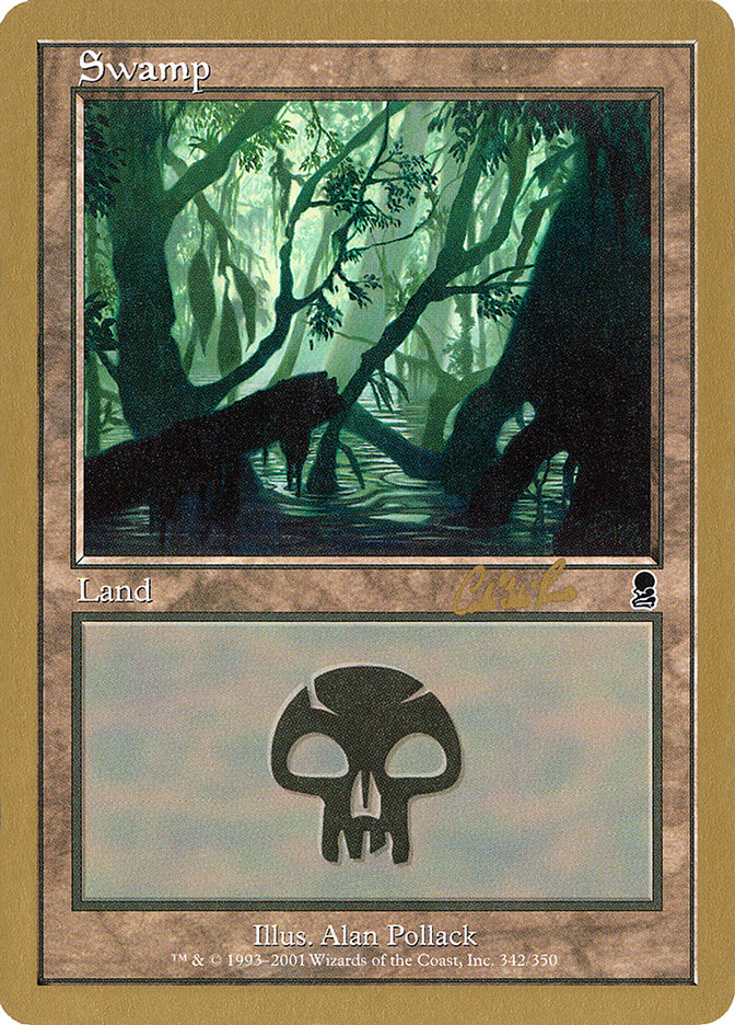 Swamp (cr342) (Carlos Romao) [World Championship Decks 2002] | Gate City Games LLC