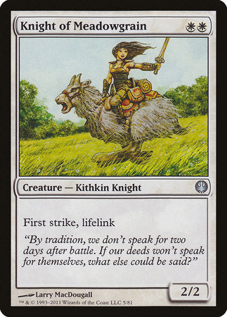 Knight of Meadowgrain [Duel Decks: Knights vs. Dragons] | Gate City Games LLC