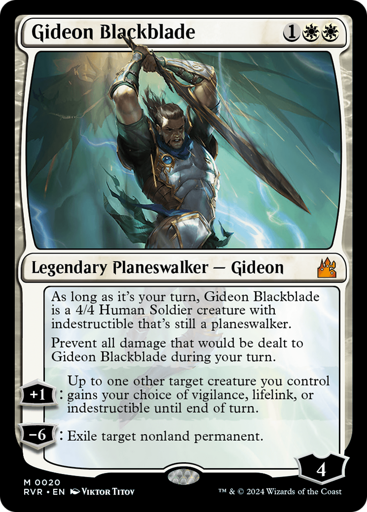 Gideon Blackblade [Ravnica Remastered] | Gate City Games LLC