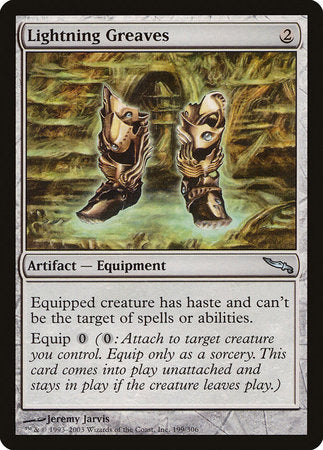 Lightning Greaves [Mirrodin] | Gate City Games LLC