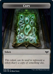 Copy // Human (010) Double-sided Token [Innistrad: Crimson Vow Tokens] | Gate City Games LLC