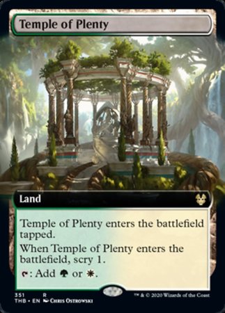 Temple of Plenty (Extended Art) [Theros Beyond Death] | Gate City Games LLC