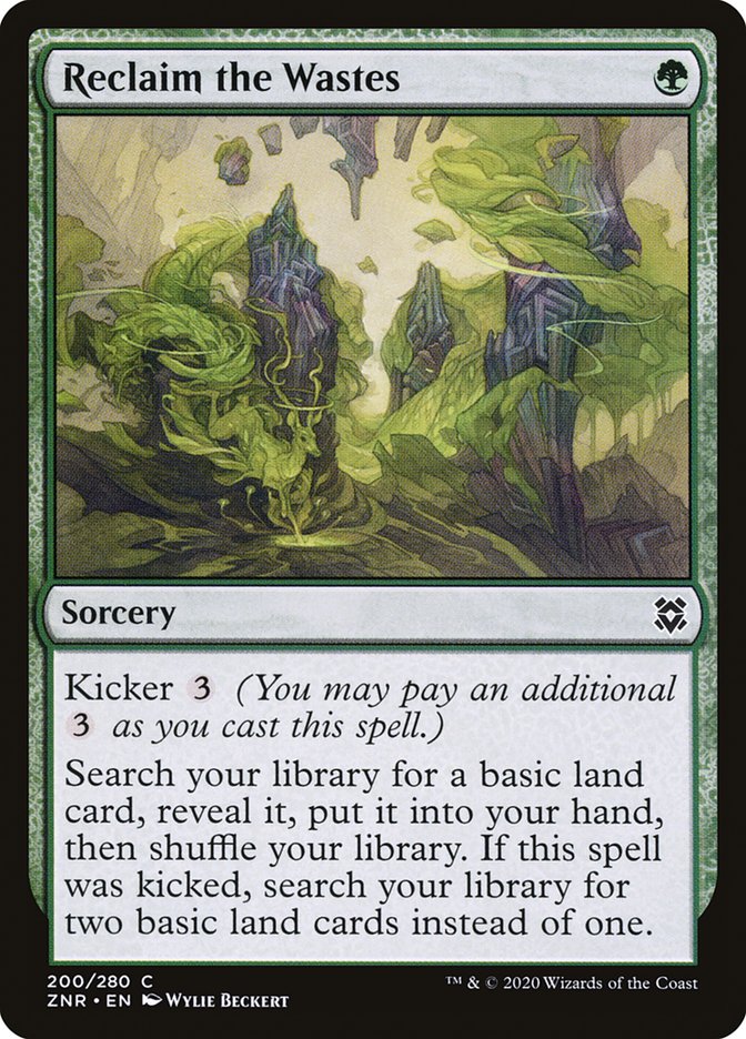 Reclaim the Wastes [Zendikar Rising] | Gate City Games LLC