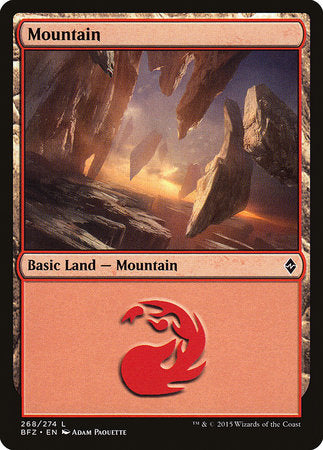 Mountain (268) [Battle for Zendikar] | Gate City Games LLC