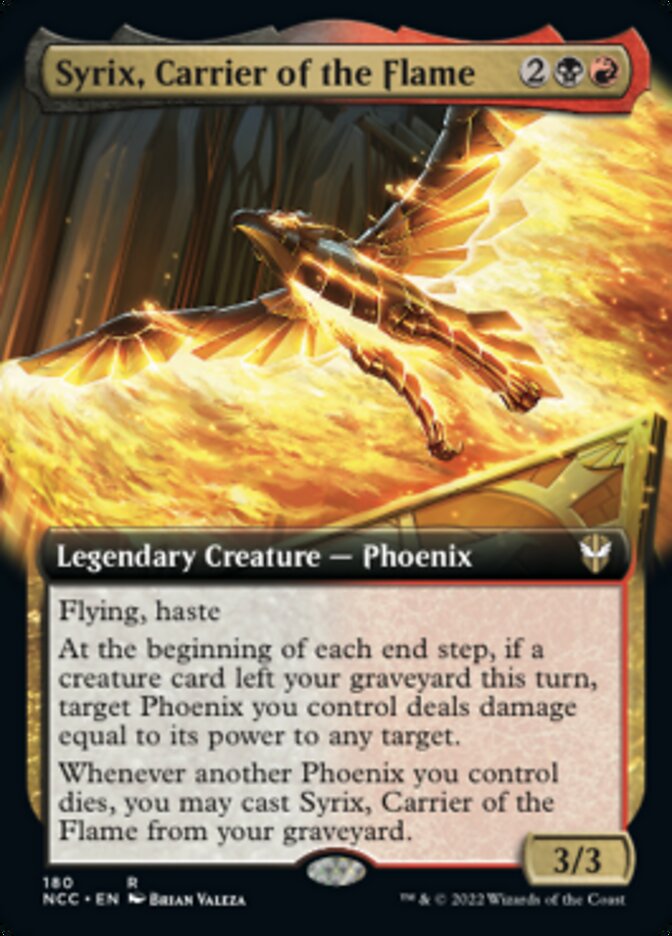 Syrix, Carrier of the Flame (Extended Art) [Streets of New Capenna Commander] | Gate City Games LLC