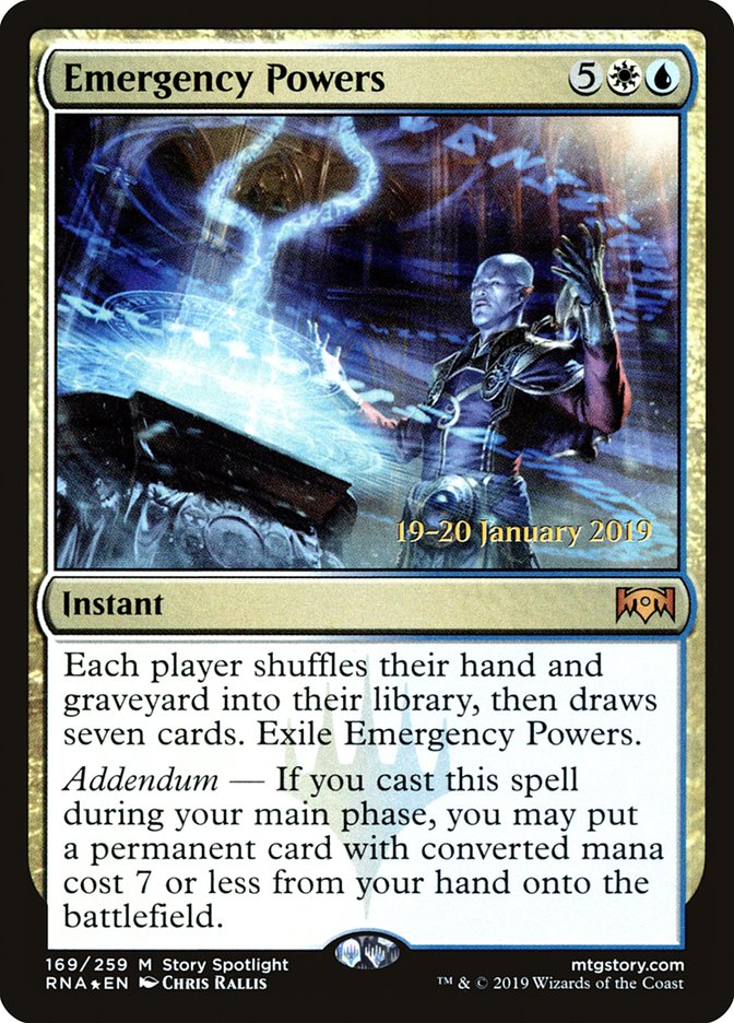 Emergency Powers [Ravnica Allegiance Prerelease Promos] | Gate City Games LLC