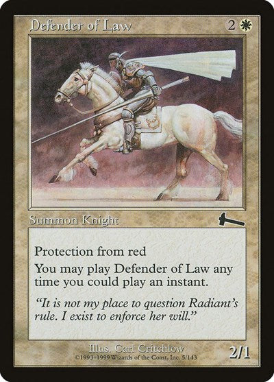 Defender of Law [Urza's Legacy] | Gate City Games LLC