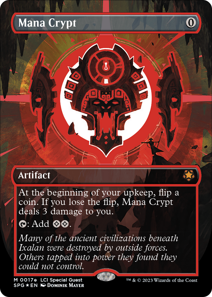 Mana Crypt (0017e) (Borderless) [The Lost Caverns of Ixalan Special Guests] | Gate City Games LLC