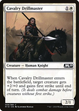 Cavalry Drillmaster [Core Set 2019] | Gate City Games LLC
