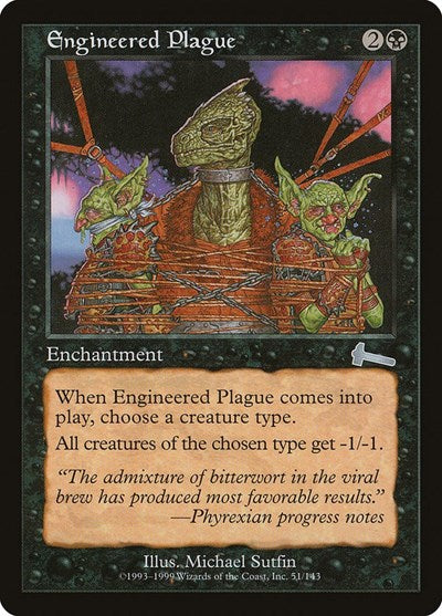 Engineered Plague [Urza's Legacy] | Gate City Games LLC