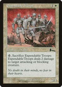 Expendable Troops [Urza's Legacy] | Gate City Games LLC