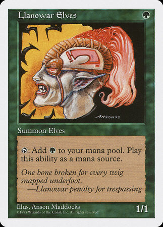 Llanowar Elves [Fifth Edition] | Gate City Games LLC