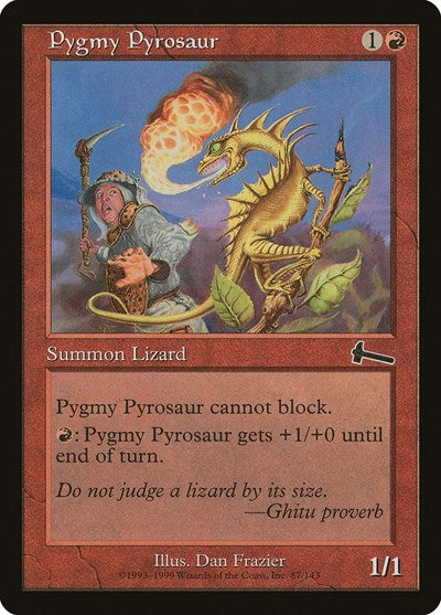 Pygmy Pyrosaur [Urza's Legacy] | Gate City Games LLC