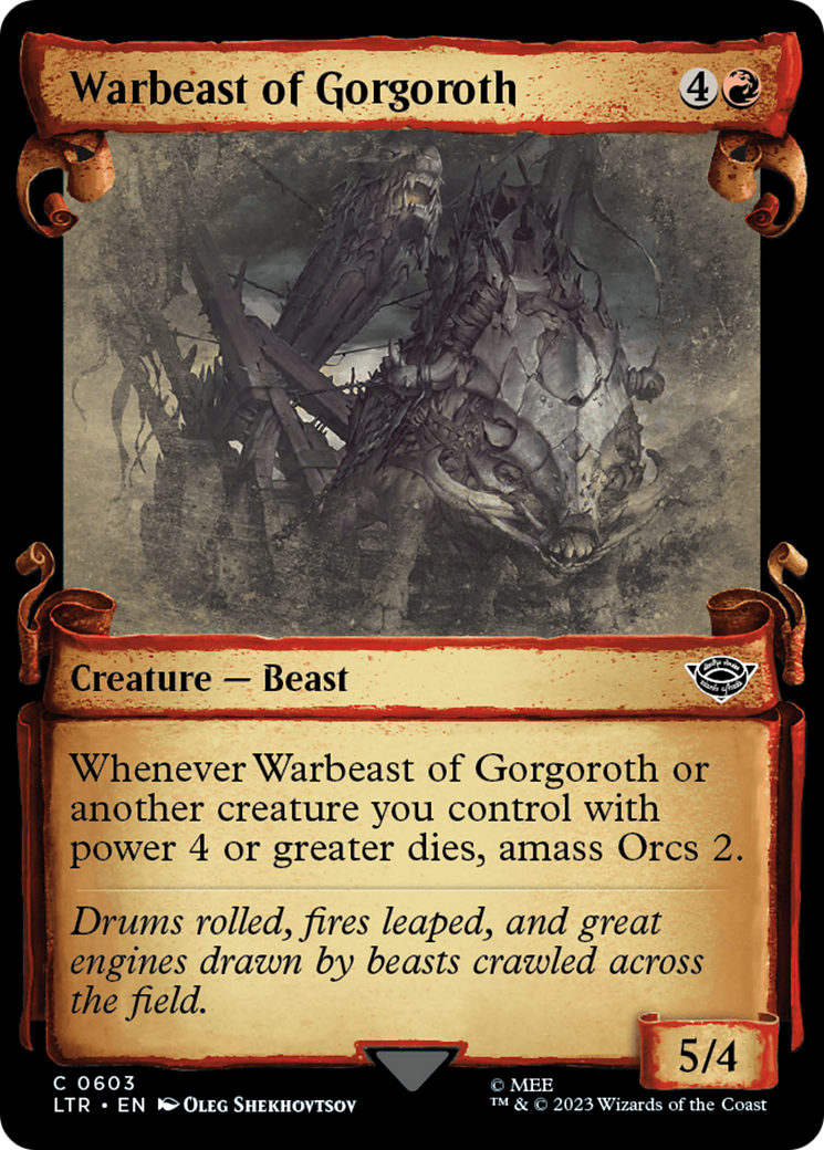 Warbeast of Gorgoroth [The Lord of the Rings: Tales of Middle-Earth Showcase Scrolls] | Gate City Games LLC