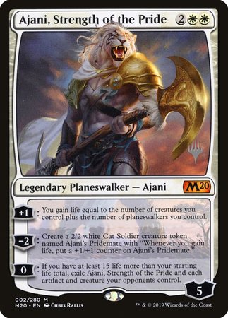 Ajani, Strength of the Pride [Core Set 2020 Promos] | Gate City Games LLC