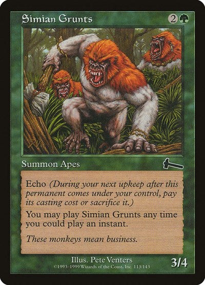 Simian Grunts [Urza's Legacy] | Gate City Games LLC