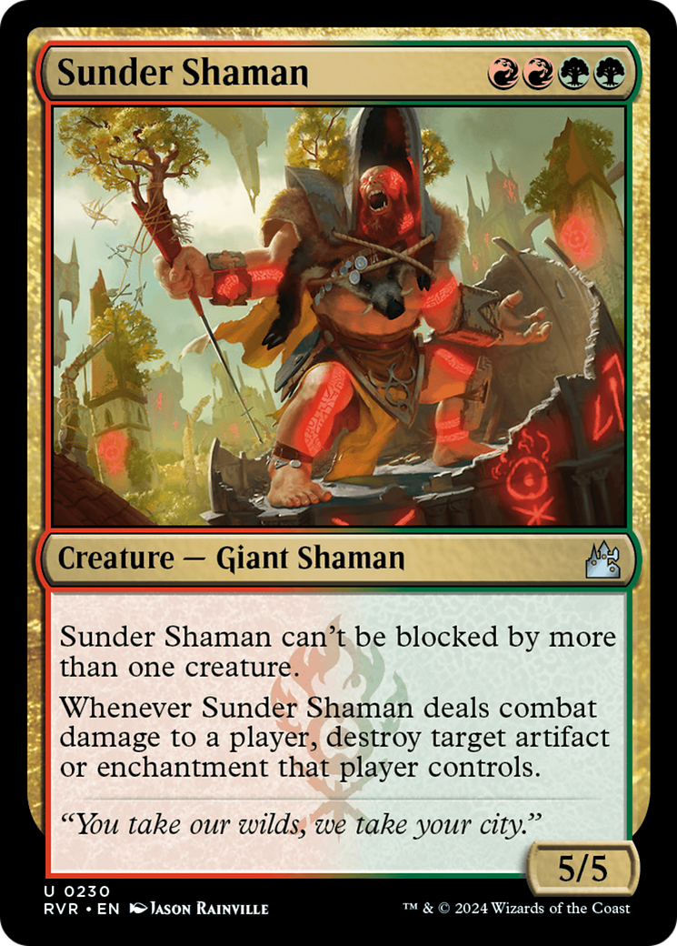 Sunder Shaman [Ravnica Remastered] | Gate City Games LLC