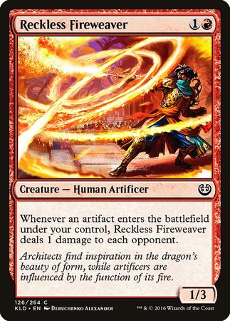 Reckless Fireweaver [Kaladesh] | Gate City Games LLC