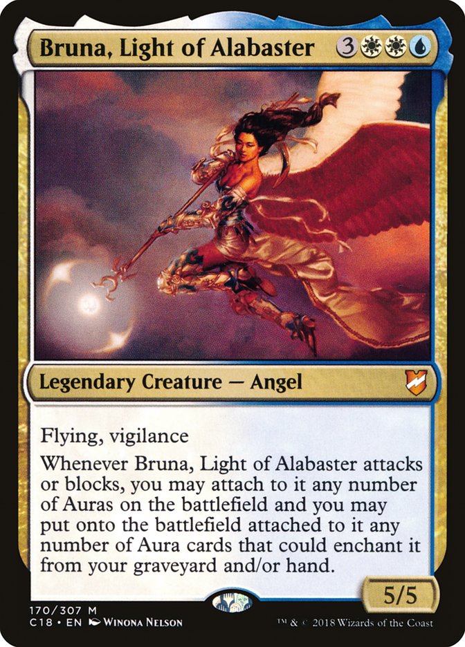 Bruna, Light of Alabaster (Oversized) [Commander 2018 Oversized] | Gate City Games LLC