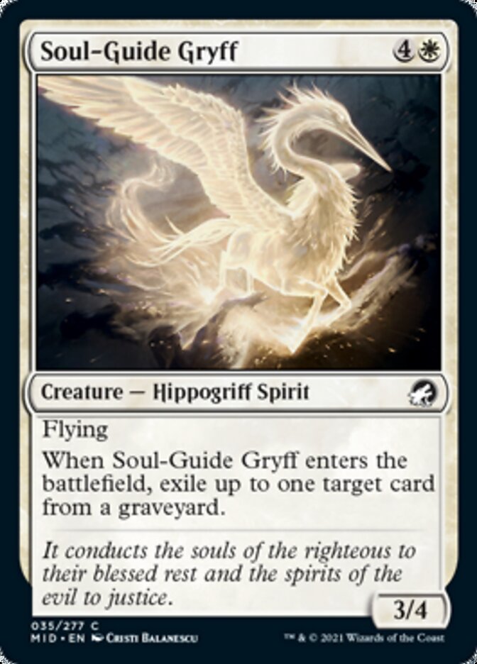 Soul-Guide Gryff [Innistrad: Midnight Hunt] | Gate City Games LLC