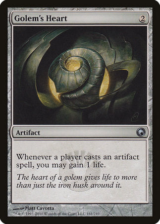 Golem's Heart [Scars of Mirrodin] | Gate City Games LLC