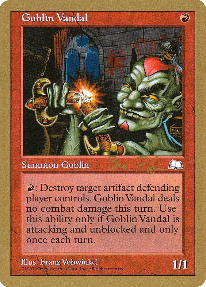 Goblin Vandal (Ben Rubin) [World Championship Decks 1998] | Gate City Games LLC