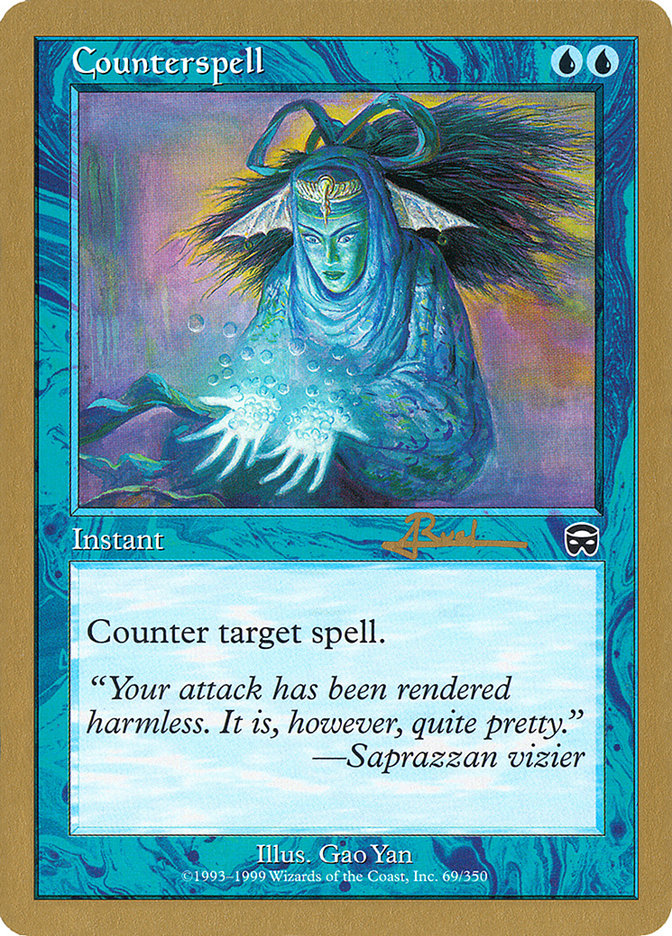 Counterspell (Antoine Ruel) (MMQ) [World Championship Decks 2001] | Gate City Games LLC