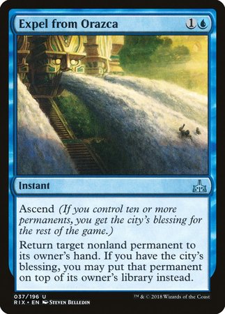 Expel from Orazca [Rivals of Ixalan] | Gate City Games LLC