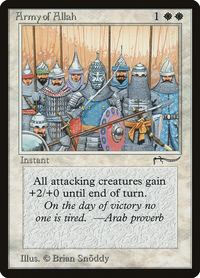 Army of Allah (Light Mana Cost) [Arabian Nights] | Gate City Games LLC