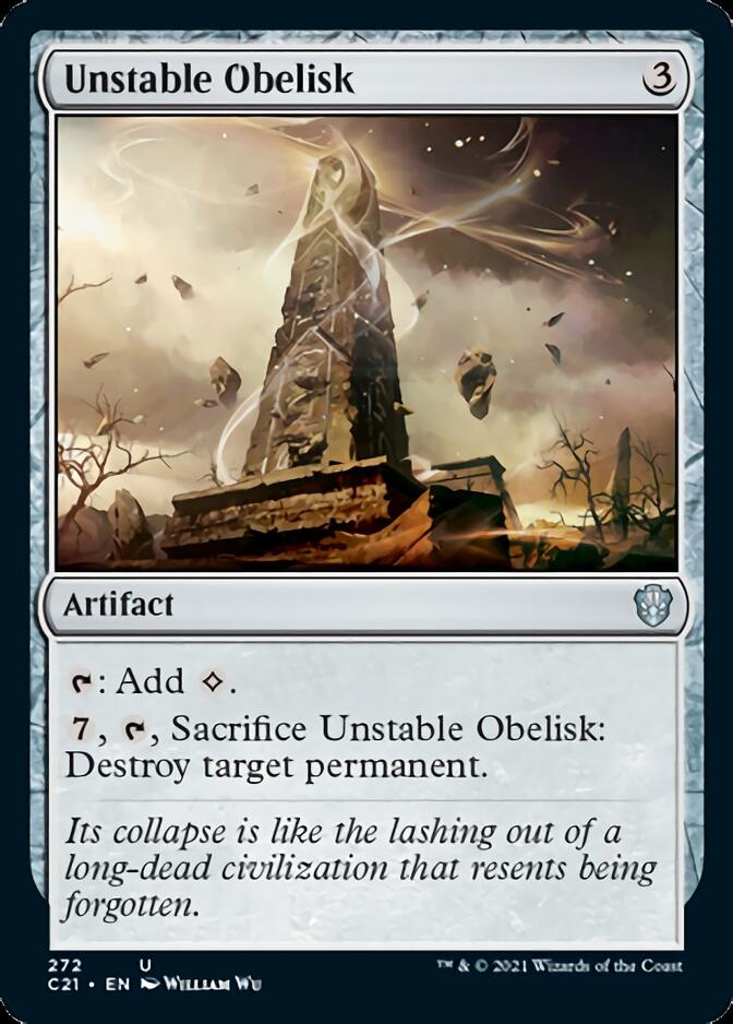 Unstable Obelisk [Commander 2021] | Gate City Games LLC