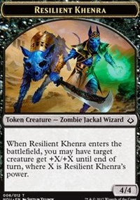 Resilient Khenra // Cat Double-sided Token [Hour of Devastation Tokens] | Gate City Games LLC