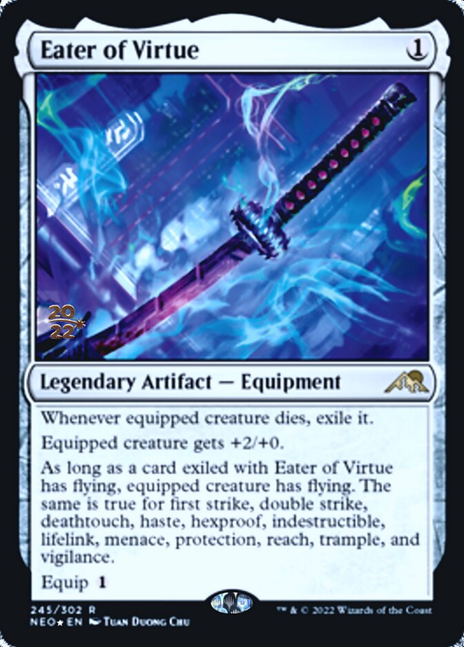 Eater of Virtue [Kamigawa: Neon Dynasty Prerelease Promos] | Gate City Games LLC