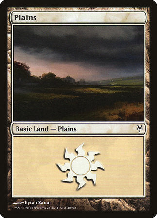 Plains (40) [Duel Decks: Sorin vs. Tibalt] | Gate City Games LLC