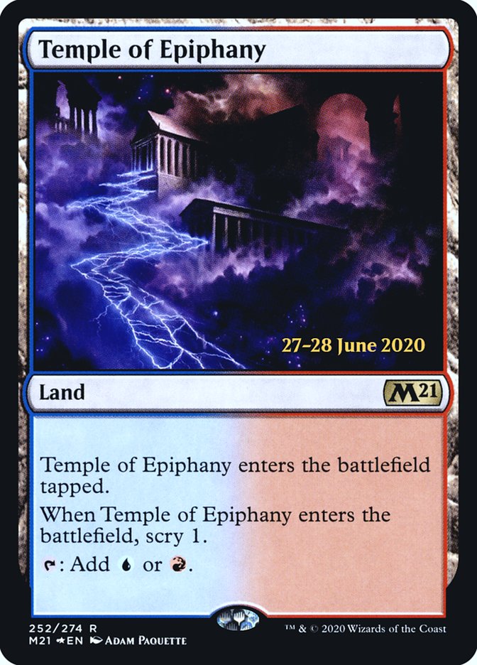 Temple of Epiphany  [Core Set 2021 Prerelease Promos] | Gate City Games LLC