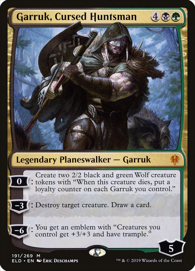 Garruk, Cursed Huntsman [Throne of Eldraine] | Gate City Games LLC