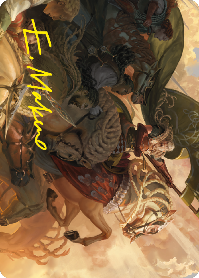 Marshal's Anthem Art Card (Gold-Stamped Signature) [The Lord of the Rings: Tales of Middle-earth Art Series] | Gate City Games LLC