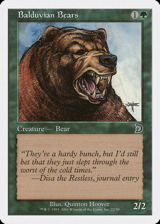 Balduvian Bears [Deckmasters] | Gate City Games LLC