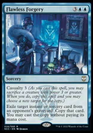 Flawless Forgery (Promo Pack) [Streets of New Capenna Commander Promos] | Gate City Games LLC