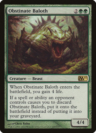 Obstinate Baloth [Magic 2011] | Gate City Games LLC