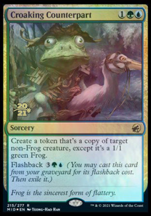 Croaking Counterpart [Innistrad: Midnight Hunt Prerelease Promos] | Gate City Games LLC