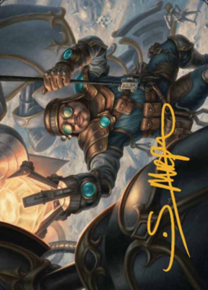 Powerstone Engineer Art Card (Gold-Stamped Signature) [The Brothers' War Art Series] | Gate City Games LLC